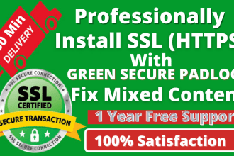 configure http to https install ssl certificate