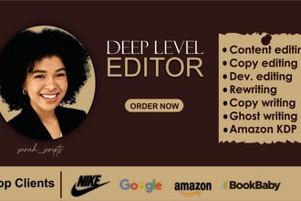 be your book editor, proofreading, line editing