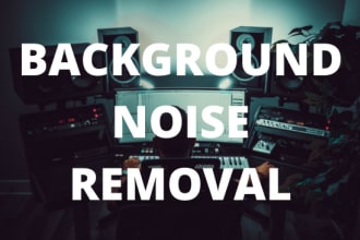 remove background noise, clean up and enhance the audio