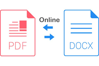 convert PDF to word and word to PDF