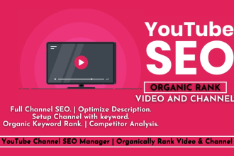 do perfect youtube SEO to improve ranking of video grow audience with backlinks