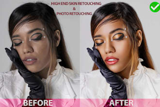 do high end photo retouching and photo editing