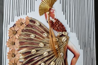 make stylish hand drawn fashion illustrations and portraits