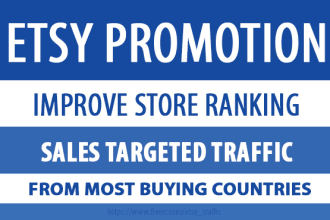 do etsy shop promotion for USA web traffic