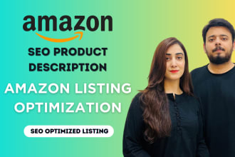 write amazon product listing description and SEO amazon listing optimization