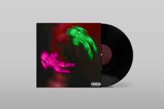 design a unique and aesthetic album cover artwork
