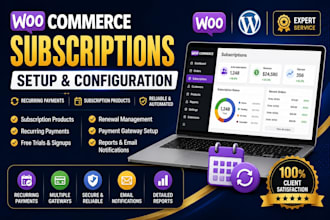 setup and configure woocommerce subscriptions
