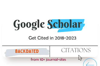 increase citations and h index in google scholar by promoting your articles