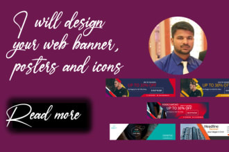 design web banners ,posters and icons
