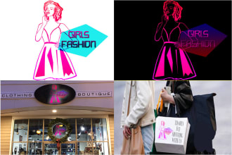 design your women fashion brand logo minimalist