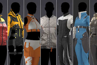 do highly detailed marvelous designer or clo3d visual clothing