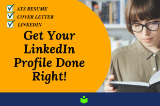 write professional ats resume optimize CV cover letter and linkedin profile