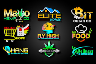 design a professional and modern 3d logo for your business
