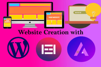 create wordpress website with elementor pro and astra pro