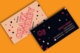 do professional visiting card, business card, and stationery