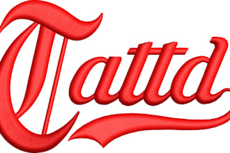 digitize embroidery logo anime patch into dst,pes,jef file