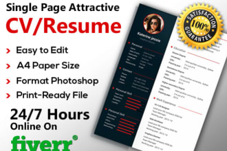 create resumes and cvs for you