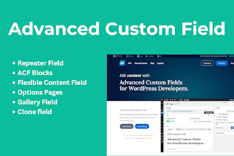 customize your wordpress website with acf pro and advanced custom fields