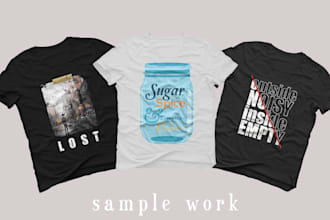 design minimalist typographic t shirts