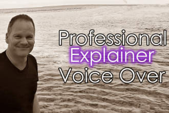record an explainer voice over for your service or brand