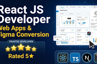 your react js developer for react typescript and figma to react