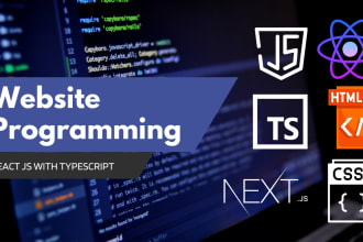 develop responsive web apps using react js and typescript