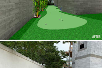 do architectural visualization before after