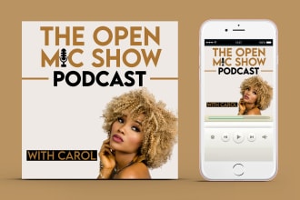create a podcast cover art, podcast cover design