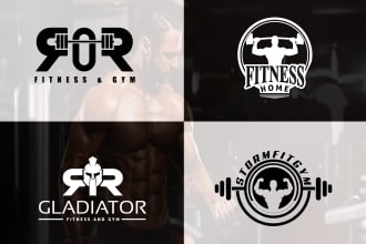do sports and fitness logo design in 24 hours