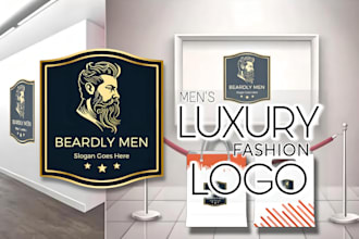 design your men luxury fashion logo