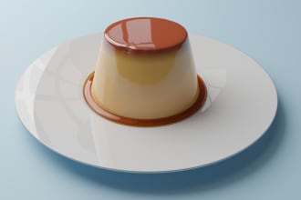 realistic food 3d models and renders