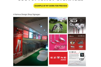 design backdrop, signage or shopfront sign for your business