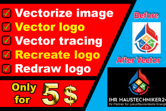vector tracing, convert logo to vector, image to vector