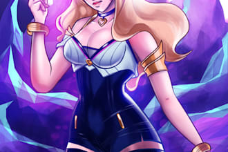 draw anime, manga, comic, chibi and nsfw art