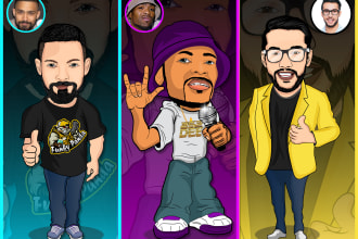 do caricature , avatar ,cartoon character,mascot gaming logo