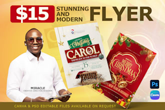 design a christmas flyer, church or event flyer