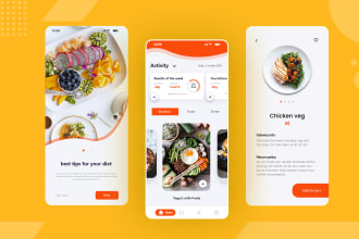 do clean and unique mobile app ui ux design