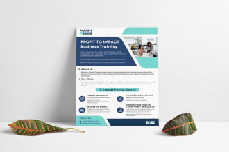 design educational, course, webinar flyers in 1 day