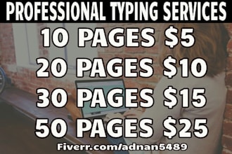 do professional typing job, data entry work, PDF to word