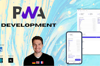 develop a progressive web app, using react, typescript, next js or vite