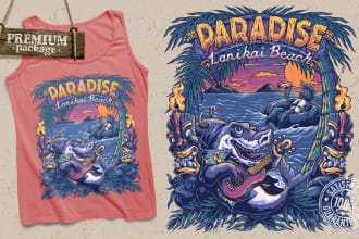 create custom illustration for t shirt design