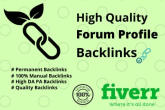 do 200 forum profile backlinks on high da pa forums