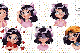 make custom chibi stickers or emotes
