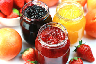 formulate recipe for fruit jam jelly ketchup and pickle