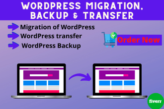 do wordpress migration, backup and transfer website