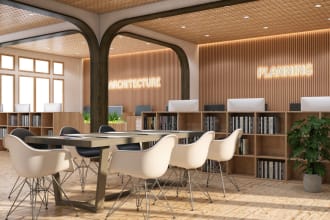 do render interior, exterior and modelling by 3d max, revit, photoshop