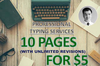 provide professional typing services