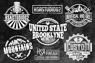 design round badge logo, stamp, patch, label, sticker