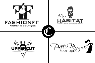 do modern trendy apparel fashion clothing brand logo