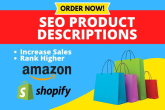 be your shopify and amazon product description writer